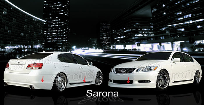 Custom Lexus GS300-400  Sedan Body Kit (2006 - 2008) - $990.00 (Manufacturer Sarona, Part #LX-029-KT)